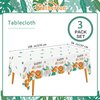 Safari Theme Party Supplies Disposable Tablecloth Plastic Waterproof Table Cover for Jungle Party Safari Birthday Party Decorations, 3 Pack 54X108inch