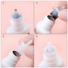 140 PCS Eyelash Glue Replacement Eyelash Glue Bottle Nozzle Caps Lash Glue Bottle Plug Glue Mouth Tips Glue Bottle Pins Blocking Needle for Home Salon Eyelash Extensions Tools