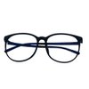 Shiratori New retro Blue Light Blocking Glasses Round Nerd Eyeglasses Frame Anti Blue Ray Computer Game Glasses (Bright black)