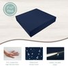FoamRush 6" x 11" x 11" High Density Foam Seat Cushion with Water Resistant Indoor/Outdoor Canvas Cream Cover with Zip, Upholstery Foam Cushion, Couch Cushion Replacement, Chair Cushion, Firm Support