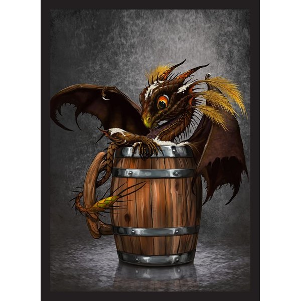 MTG Sleeves 50 MTG Standard Card Sleeves Deck Protector Umber Beer Drink Dragon