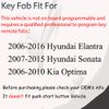 Key Fob Keyless Entry Fits for Hyundai Elantra Sonata Kia Optima 2006 2007 2008 2009 2010 2011 2012 2013 2014 2015 Remote Control Replacement OSLOKA-310T 95430-3K200 3 Buttons
