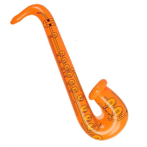 DECORA 27.5“ Inflatable Saxophones Assorted Colors 6pcs for Kids Party Favors Supply