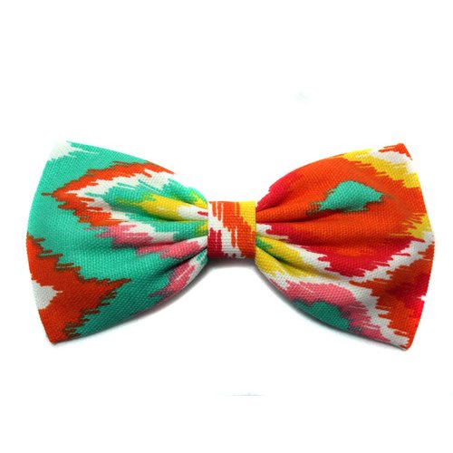 Warm Sunny Tribal Chevron Hair Bow (Alligator Clip)