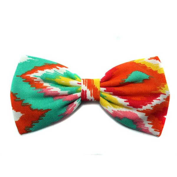 Warm Sunny Tribal Chevron Hair Bow (Alligator Clip)