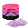 Makeup Remover Cloths,12 PCS Super Soft and Gentle Face Cleansing Cloth,Washable and Reusable,Makeup Removal Cleansing Towels for Women (5X5 IN)