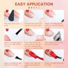 SAVILAND 6-in-1 Nail Glue Gel with Mini Nail Lamp x Nail Dehydrator and Primer 15ml - Super Strong U V Extension Adhesive Gel x Nail Glue for Press On Nails Polish Blooming Acrylic Nail Art Kit DIY