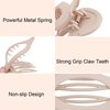 Canitor 4 PCS Flat Hair Clips for Women Flat Claw Clips for Thick Thin Hair Matte French Clips for Girls Hair Accessories for Women Duck Billed Alligator Hair Clips