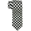 Black and White Checkered Skinny Tie