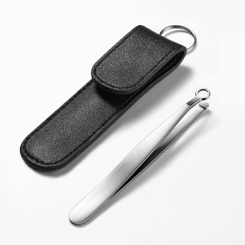 Nose Hair Clippers with Round-Tipped for Trimming and Grooming, Premium Stainless Nasal Trimming Tweezers, for Noses, Sideburns, Brow and Body, Perfect for Men and Women