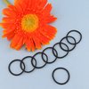 Driew Small Hair Ties, 200 pcs Mini Black Hair Ties Tiny Ponytail Holder Soft Elastic Rubber Bands Black