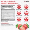 B-Complex with Vitamin C Gummies by YumVs | Daily Dietary Supplement for Adults and Kids | B6, B12, Vitamin C, Folic Acid, Niacin, and Biotin | Natural Strawberry Flavor Chewables, 70-Count | Kosher