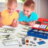 Play Money Set for Kids, Fake Money for Pretend Play – Looks Real, Best Toy Money for Play and Learning – Kit Includes: Bills, Coins, Credit Card, and Checkbook