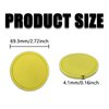 Msyuusr 4PCS Car Cup Holder Coaster, Silicone Honeycomb Auto Anti Slip Insert Coaster, Universal Car Accessories for Most Car Interior (Yellow)