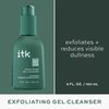 ITK Exfoliating Gel Cleanser - Brightens + Smooths Skin - Even-Toned Skin - Cleanses Skin - Glycolic Forumla to Brighten Skin + Spirulina Extract