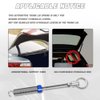 Kutyun 2PCS Car Lift Spring for Trunk, Car Trunk Lid Spring, Adjustable Anti-Breakage Auto Car Trunk Boot Lid with 2 Clamps, Universal Stainless Steel Car Trunk Accessory Replacement for SUV Truck RV