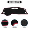 VekAuto Dashboard Cover Compatible for Mitsubishi Outlander 2023, Non-Slip Polyester Black Red Dash Cover Mat Dash Board Protector Cover
