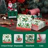 Christmas Party Supplies, Paper Napkins Disposable Luncheon Napkins Party Napkins for Merry Christmas Holly Jolly Christmas Holly Mistletoe Winter Holiday Party Decorations, 3 PLY, 50 Count