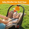 CaLoogn Car Seat Toys for Babies 0-6 Months,Stroller Crib Plush Toys for Babies,Carseat Toys Hanging and Infant Musical Toys to for 0 6 9 12 Months Soothe Newborn Toys Gifts