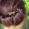 4 Pcs Silver Dragonfly Hair Clip Wedding Retro Antique Barrette Bridal Headdress Color Head Wear Styling Hair Accessories Hair Styling Pins for Girls Women Ladies Bobby Pins Hairpins