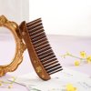 TAN MUJIANG Wooden Hair Comb Wide-tooth Inserted Teeth for Women Curly Hair (CQHGB0501)
