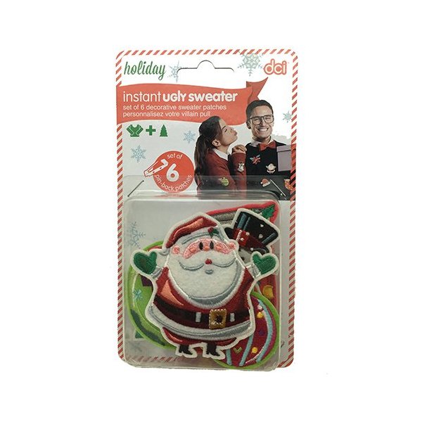 Instant Ugly Sweater DIY Kit (version with Santa on front)