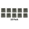 JSP Manufacturing Plastic New Fence Post Black Caps 4X4 (3 5/8") Pressure Treated Wood Made in USA MULITPACK Wholesale Bulk (10)