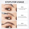 Generic Eyebrow Pencil,3D Microblading Eyebrow Tattoo Pencil 4 Fork Tip,Eye Makeup Long-Lasting Waterproof & Smudge-proof Natural Eyebrow Hair Eyebrow Pencil (2#Red-brown)