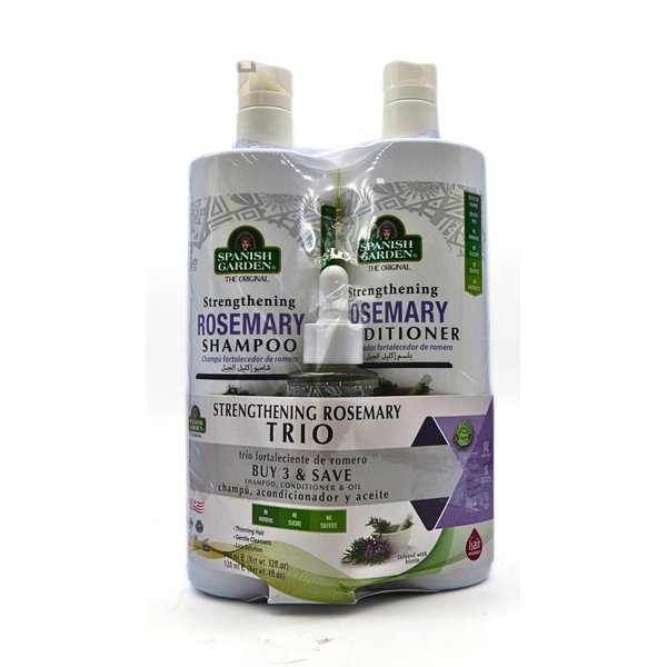 Spanish Garden | Hair Strengthening Rosemary Shampoo & Conditioner & Hair Oil Set