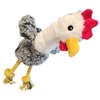 Plush Chicken Dog Toy | Chicken Rope Dog Toy Plush | Squeaky Plush Dog Toys | Durable Squeaky Dog Toys | Chicken Crinkle Plush Dog Toys for Interactive Play | Chew Resistant Stuffed 14.5-inch