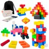 Dhanshiri 72 Pcs Magnetic Blocks - Magnetic Building Blocks Toys for STEM Education, Sensory Magnet Toys for 3+, Montessori Toys, Magnetic Cubes, Preschool Sensory Compatible with Mine Magnet World