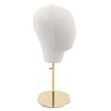LYNICESHOP Hat Display Mannequin Head, Adjustable Display Stand Caps Wig Hats Display Holder Head Mannequin Stand Gold