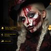 Halloween Coagulated Blood Washable, Realistic Scar Blood Halloween SFX Makeup on the Face/Body, Prefect Zombie Vampire Monster Cosplay Stage Blood Clothes Dress Up