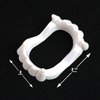 Skeleteen White Sharp Vampire Fangs - Dracula Monster Teeth for Party Favors and Supplies - 12 Pack