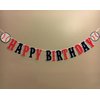 Happy Birthday Banner Baseball,Navy Blue,Red,White,Baseball Birthday Party Decorations