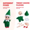 JOYIN Christmas Elf Plush Doll, Green Tiny Soft Plush Christmas Elf Doll Accessories for Christmas Holiday Decorations, Christmas Dress-Up Party.
