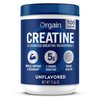 Orgain Creatine Monohydrate Micronized Powder, Unflavored, Supports Muscle Growth, Post Workout Recovery and Brain Health, No Artifical Additives, Non-GMO, 100 Servings, 17.64 Oz