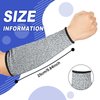 3 Pairs Arm Protectors for Thin Skin and Bruising Cut Resistant Forearm Sleeve Level 5 Arm Burn Protection Sleeve (Black, Blue, Grey,9.8 Inch)