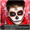 Black Face Body Paint Halloween Cosplay Clown Zombie Costume Sfx Makeup Professional Oil Based Cream Face Paint Palette for Adults and Kids