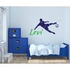 Custom Name Soccer Player Wall Decal - Soccer Wall Sticker - Soccer Ball Wall Decor - Soccer Name Wall Decal - Wall Decal for Home Nursery Decoration (Wide 40"x18" Height Inches)