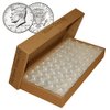 25 Direct Fit Airtight 30.6mm Coin Holders Capsules For JFK HALF DOLLAR w/BOX
