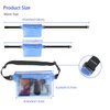 SYNCWIRE Waterproof Pouch Bag with Adjustable Waist Strap, Blue and Black, Medium, Polyvinyl Chloride (PVC), 2 Pack