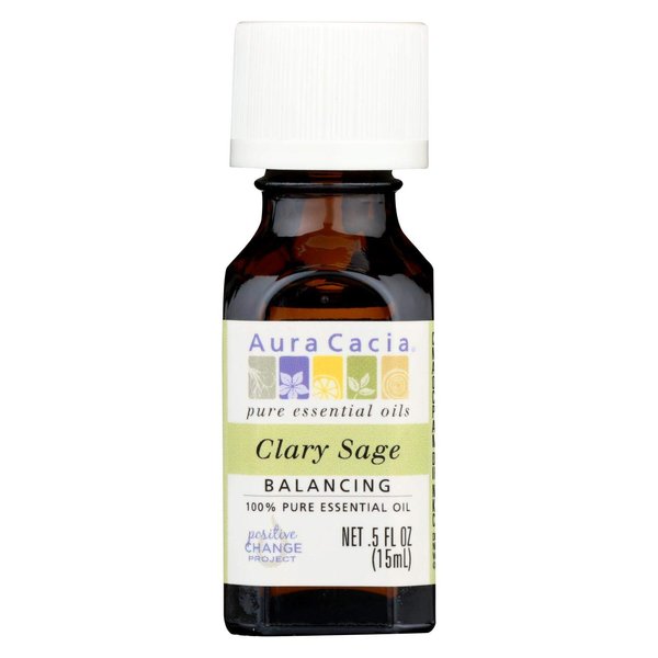 Aura Cacia - Essential Oil Clary Sage - 0.5 fl oz