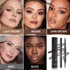 Eyebrow Pencil Brown Brow Pencil - Eyebrow Pen with Multi Function Eyebrow Brush, Waterproof Eyebrow Makeup Brow Pen, Long-Lasting & Smudge-Proof Eye Brow Pencils for Women Natural Brows (Gray)