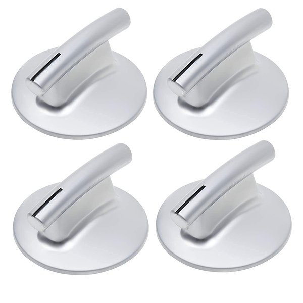 4 Pack 74010839 Surface Burner Knob Replacement Part fit for Jenn-Air Stove/Range - Replaces WP74010839, 7737P372-60, AP4100128, PS2088183, 74010839