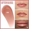 Maybelline Lifter Gloss, Hydrating Lip Gloss with Hyaluronic Acid, High Shine for Plumper Looking Lips, Stone, Rosey Neutral, 0.18 Ounce