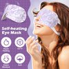Silicherry 50 Packs Steam Eye Mask for Dry Eyes Spa Warm Sleep Eye Mask Self Heating Disposable Eye Masks for Home Office Travel Eyestrain Relieve (Lavender Scent)