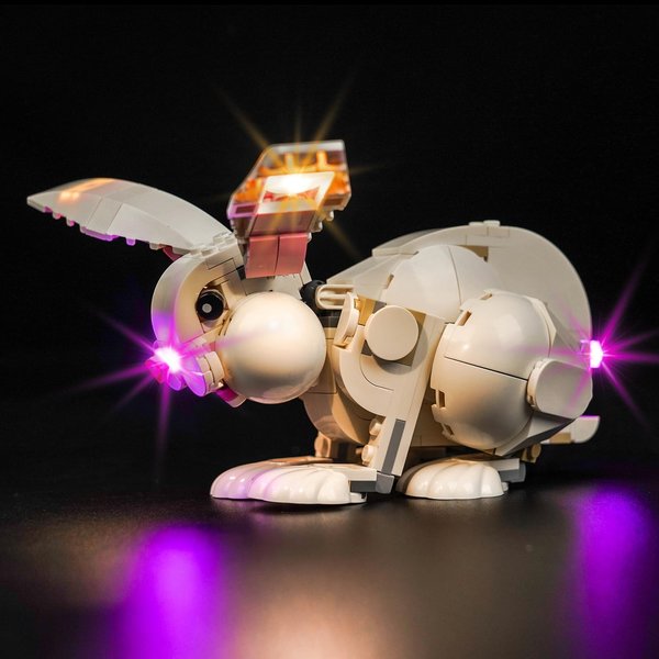 Hilighting Upgraded Led Light Kit for Lego 3 in 1 White Rabbit Animal Building Set, Compatible with Lego 31133 (Model Not Included)