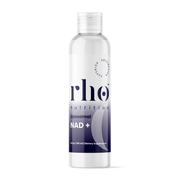 Rho Nutrition Liposomal NAD+ - Ultra High Absorption Liquid NAD+ Supplement - NMN or Nicotinamide Riboside Alternative - Supports Cellular Longevity, Healthy Aging, Energy Metabolism and Vitality