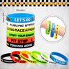 Aoriher 48 Pcs Race Car Birthday Party Favors Racing Rubber Bracelets and Car Theme Keychains Racing Party Goodie Bag Fillers Classroom Rewards for Girls and Boys Birthday Party Decoration Supplies